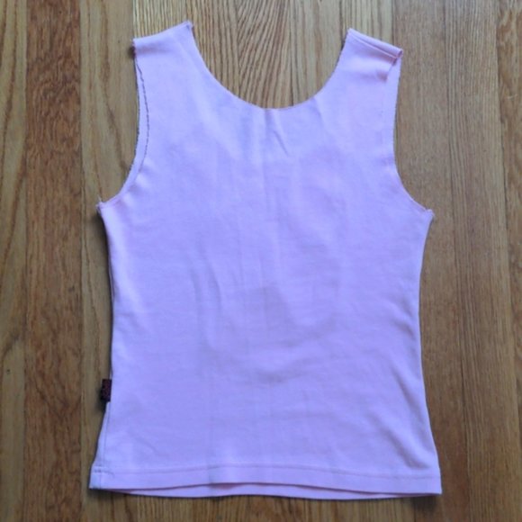 KLUTE FAIRY FAERIE DISTRESSED TANK TOP CUTOFF PINK FESTIVAL XS Y2K FAIRYCORE - Picture 6 of 6